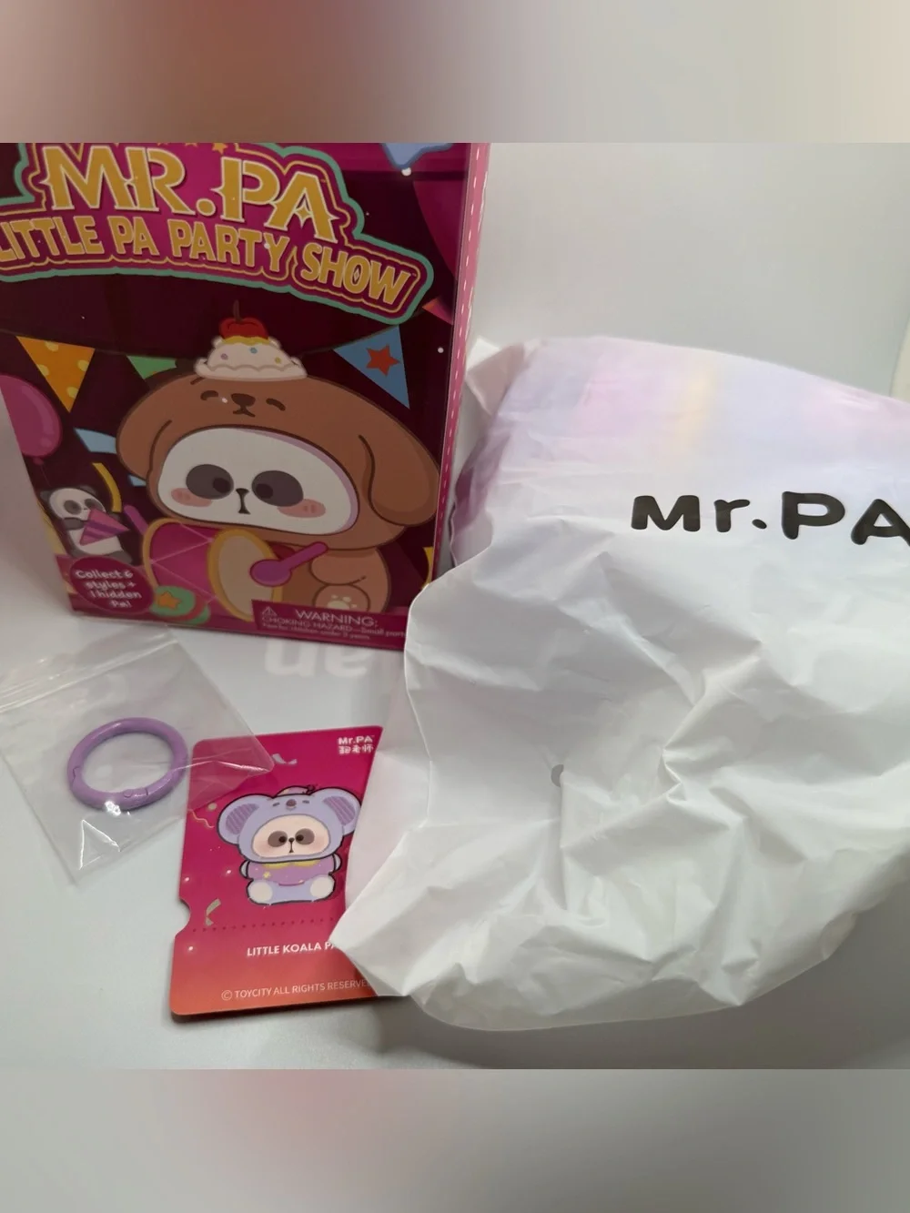 Sanrio Mr. PA Little PA Party Show Plush Toy Koala Bear key chain